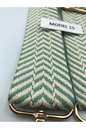 Desenli Ayarlanabilir Çanta Askısı Dokuma Mango 4cm x 120cm Etnik Desen