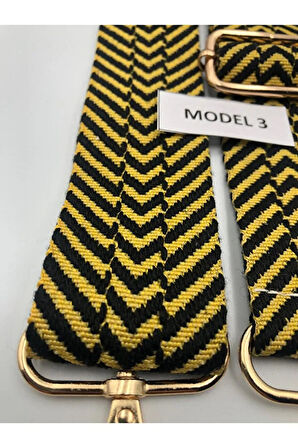 Desenli Ayarlanabilir Çanta Askısı Dokuma Mango 4cm x 120cm Etnik Desen