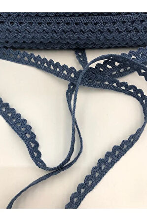 5 Metre Pamuk Dantel Şerit 1 Cm Kopanaki Güpür