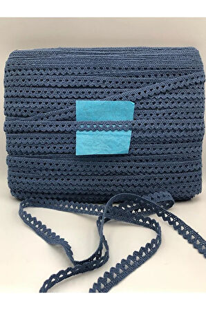 5 Metre Pamuk Dantel Şerit 1 Cm Kopanaki Güpür