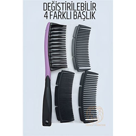 4 Uçlu Değiştirilebilir Başlıklı Tarak