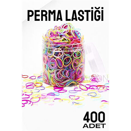 Perma Lastiği İnce 400 ADET RENKLİ