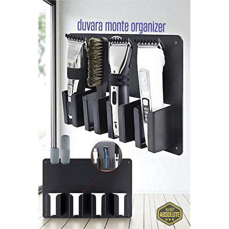 Berber Kuaför Tıraş Makinesi Organizeri - Tıraş Makine Fırça Tutucu