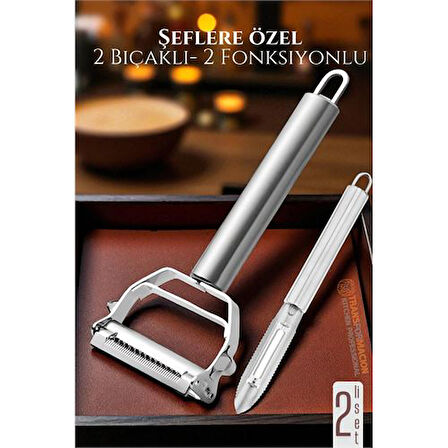 Soyacak - Sebze Soayacağı - Oyacak Soyacak Seti Dilimele Kazıma Profesyonel