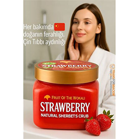 Modacar Profesyonel Çilek Doğal Peeling - Tüm Vücut Scrub 600 ml