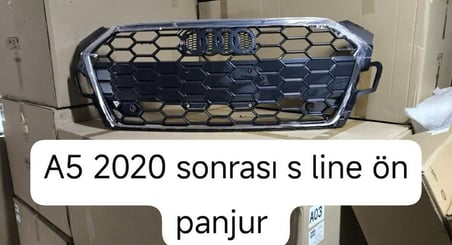 Dmb Audi A5 S5 Ön Panjur Siyah Izgara Krom Çerçeve 2020+ Sonrası Uyumlu