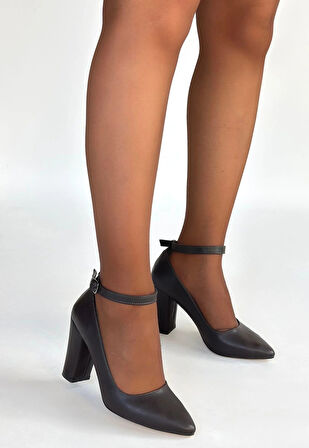 Rity Kahverengi Cilt Topuklu Ayakkabı