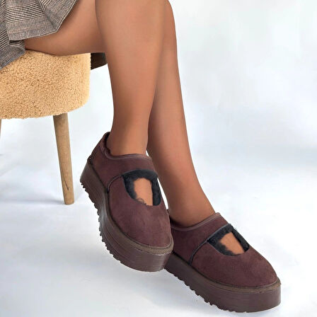 Carren Kahverengi Süet Bot