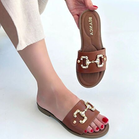 Toha Taba Cilt Tokalı Terlik