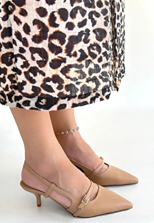 Darina Nude Cilt Topuklu Ayakkabı