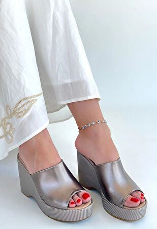 Tlay Platin Cilt Dolgu Topuk Terlik