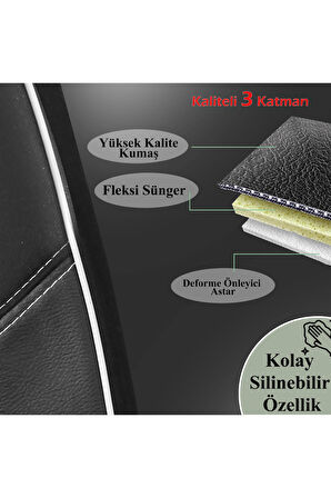 Yıldız B Serisi Citroen Ds5 İle Uyumlu Tam Set Oto Koltuk Kılıfı