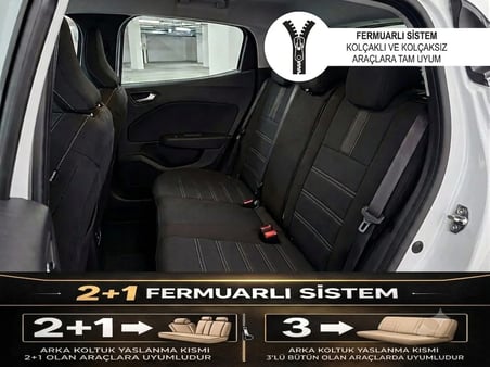 Yıldız Siyah Beyaz Serisi Geely Fc İle Uyumlu Tam Set Oto Koltuk Kılıfı
