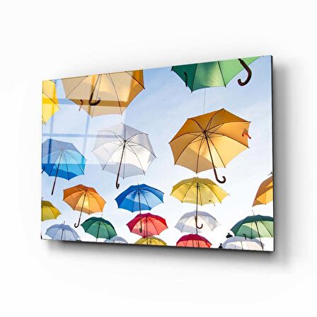 Şemsiyeler 3 Cam Tablo