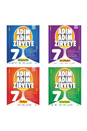 Newton Yayınları 7.Sınıf  Adım Adım Zirveye  Matematik + Türkçe + Fen Bilimleri + Sosyal Bilimler