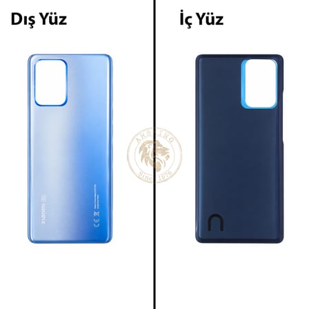 Xiaomi Mi 11T PRO Göksel Mavi Arka Pil Kapağı Batarya Kapağı Lazer Kesim Back Cover