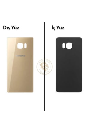 Samsung Galaxy S6 Edge Plus Gold Renk Uyumlu Arka Kapak Arka Cam Batarya Kapağı Pil Kapağı Lazer Kesim Back Cover Galaxy S6 Edge Plus Uyumlu