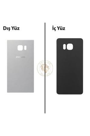 Samsung Galaxy S6 Edge Plus Gümüş Renk Uyumlu Arka Kapak Arka Cam Batarya Kapağı Pil Kapağı Lazer Kesim Back Cover Galaxy S6 Edge Plus Uyumlu