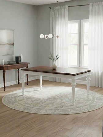 Ariston Antik Ahşap Açılır Mutfak Masası 140cm