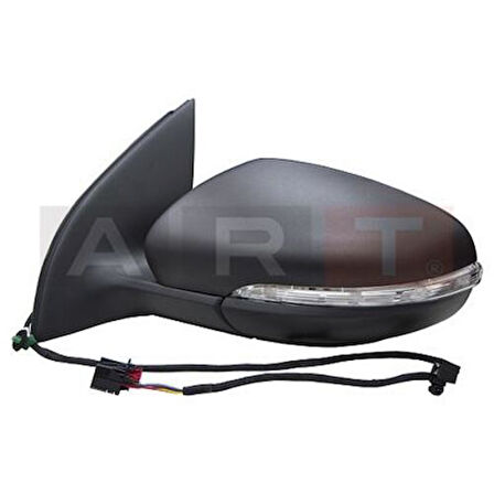ART M006.6101 Dış Dikiz Aynası Elektrikli Isıtmalı Sinyalli Asferik Sol Golf VI 2009-2011 5K0857507N