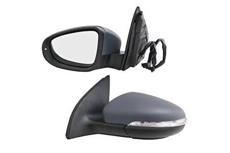 ART M006.6104 Dış Dikiz Aynası Elektrikli Isıtmalı Sinyalli Astarlı Kör Noktalı Golf VI Sol 09-11 5K0857507N