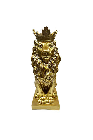 Gold Aslan Figürü Biblo