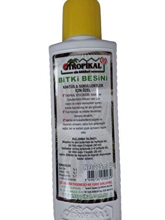 KAKTÜS VE SUKULENT BİTKİ BESİNİ 225 ml