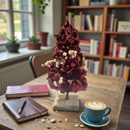 Doğal El Yapımı Şoklanmış Safir & Cipso Masaüstü Dekoru 30 Cm – Premium Exclusive