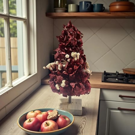 Doğal El Yapımı Şoklanmış Safir & Cipso Masaüstü Dekoru 30 Cm – Premium Exclusive