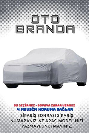 Toyota Corolla 4 Kapı Araba Brandası Örtüsü Çadır 2009 Sonrası
