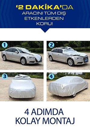 Toyota Corolla 4 Kapı Araba Brandası Örtüsü Çadır 2009 Sonrası
