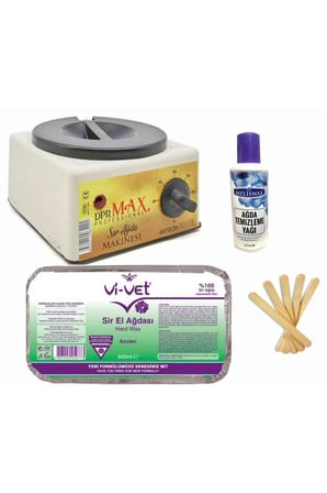 Ağda Makinesi 800ml+500ml Azulen Kalıp Ağda Set