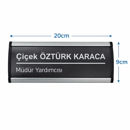 Kapı İsimliği 9x25cm 25li Paket