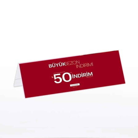 A Tipi Yatay Pleksi Föylük 30x10cm 10lu Paket