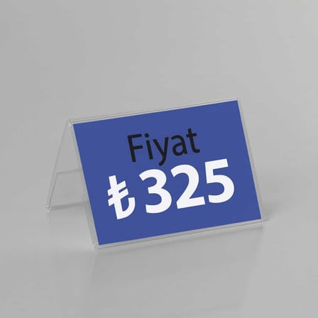 A Tipi Yatay  Pleksi Föylük 8x5cm 50li Paket