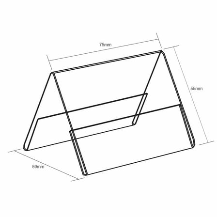 A Tipi Yatay  Pleksi Föylük 8x5cm 100lü Paket