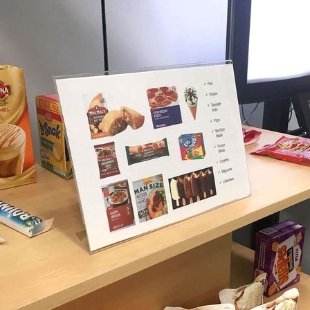 L Tipi Yatay A3 Pleksi Masaüstü Şeffaf Föylük Broşürlük Fiyatlık 2li Paket