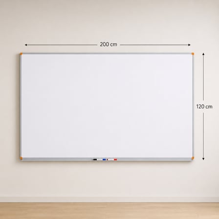 Emaye Yüzey Beyaz Yazı Tahtası 120x200cm