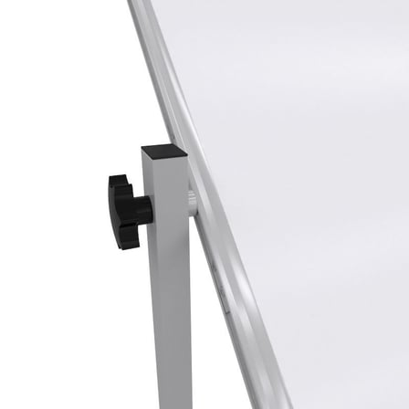 Emaye Yüzey 360° Dönerli Mobil Yazı Tahtası 90x120cm Beyaz