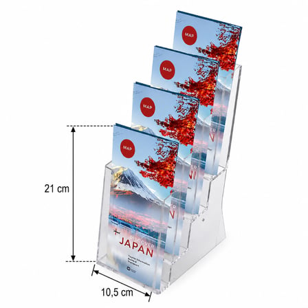 4 Katlı 1/3 A4 Masaüstü Broşürlük 5li Paket