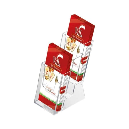 3 Katlı 1/3 A4 Masaüstü Broşürlük 5li Paket