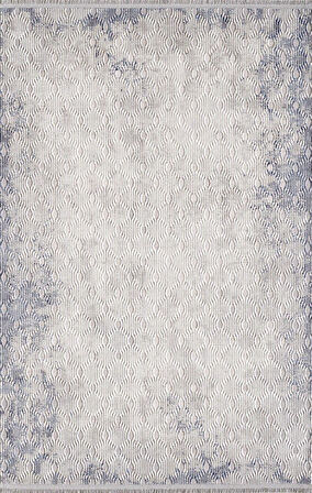Artemis Halı Artex 02503A Gri Mavi Modern Saçaklı Halı