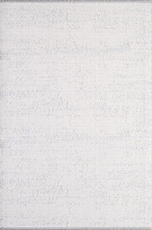 Artemis Halı Artex 05855A Krem Gri Modern Saçaklı Halı