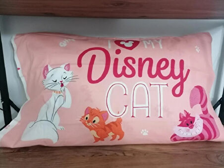 Taç Disney Cat Yastık Kılıfı 50x70 Cm. Ranforce