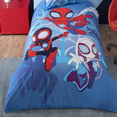 Taç Spiderman Nevresim DH Spidey and Friends