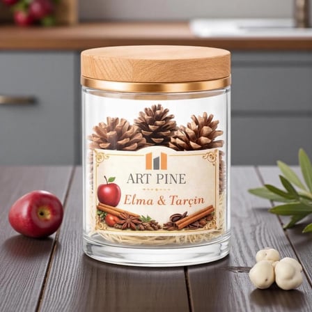 YEŞİL ELMA Dekoratif KOKULU Kozalak - Premium Exclusive Master - 6-8 Ay Kalıcı Kokular