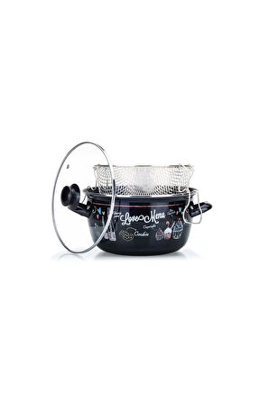 TRENDİNYERİ EMİVA EMAYE KIZARTMA TENCERESİ