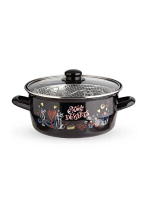 TRENDİNYERİ EMİVA EMAYE KIZARTMA TENCERESİ