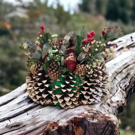 YENİ YILBAŞI MASAÜSTÜ DEKORASYON ,NATURAL EL YAPIMI HOBİ EĞLENCE PARYTİ NOEL