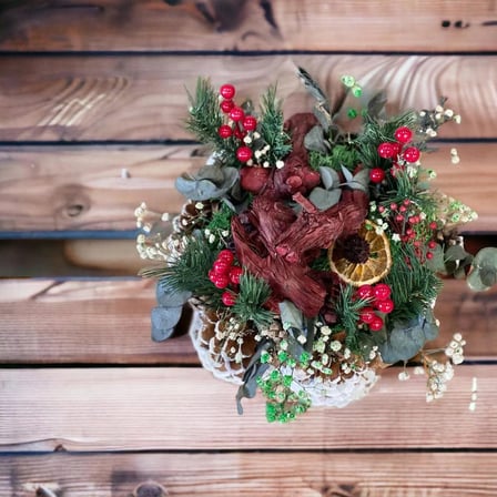 YENİ YILBAŞI MASAÜSTÜ DEKORASYON ,NATURAL EL YAPIMI HOBİ EĞLENCE PARYTİ NOEL